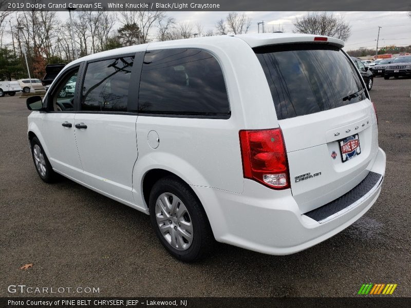 White Knuckle / Black/Light Graystone 2019 Dodge Grand Caravan SE