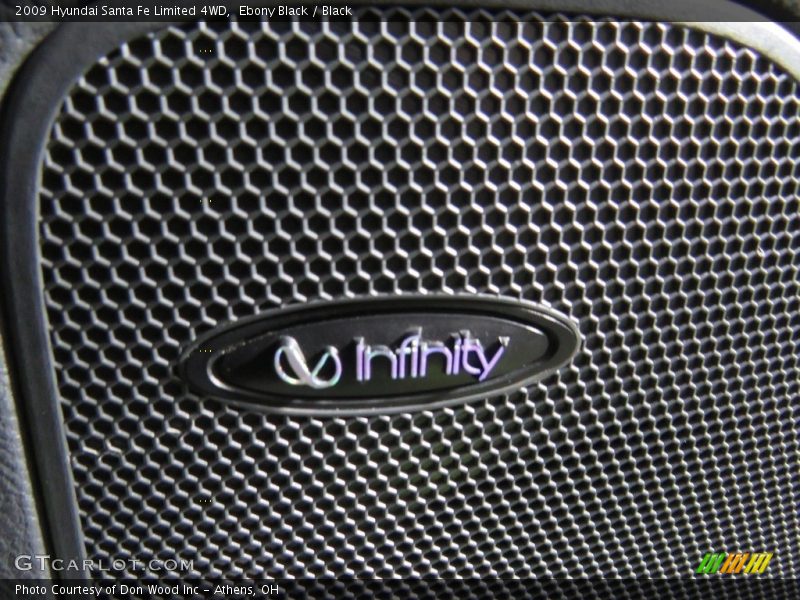 Ebony Black / Black 2009 Hyundai Santa Fe Limited 4WD