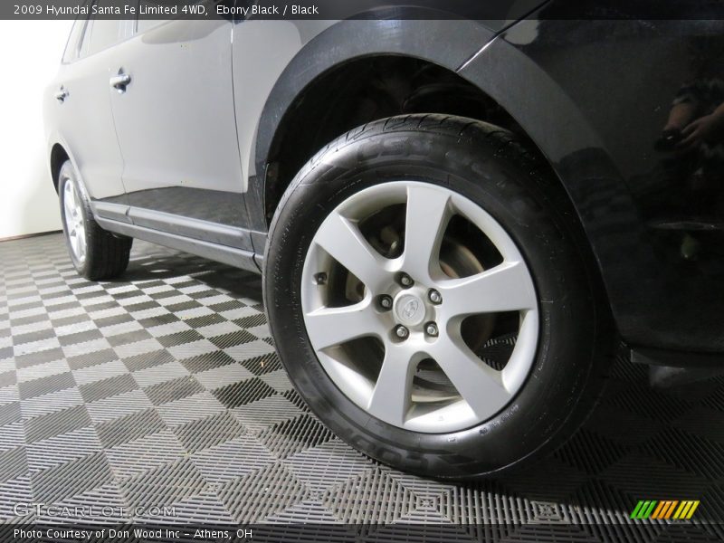 Ebony Black / Black 2009 Hyundai Santa Fe Limited 4WD