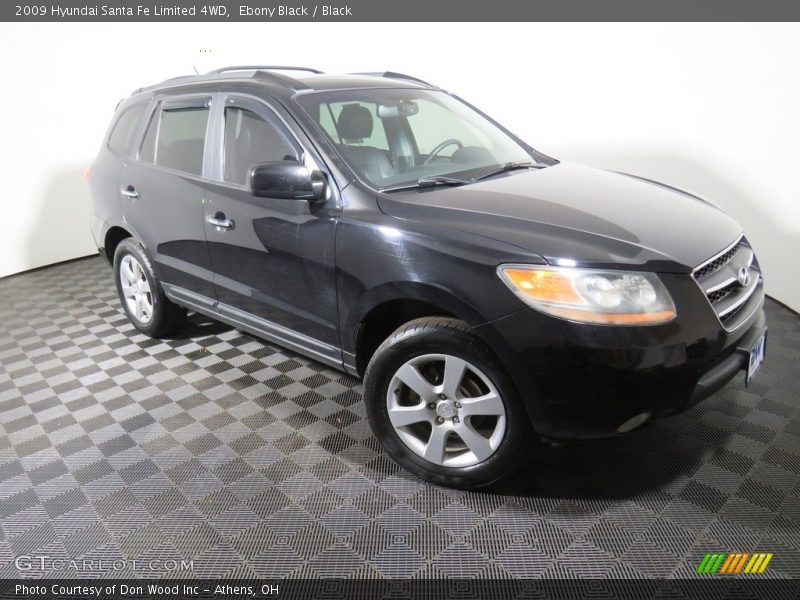 Ebony Black / Black 2009 Hyundai Santa Fe Limited 4WD
