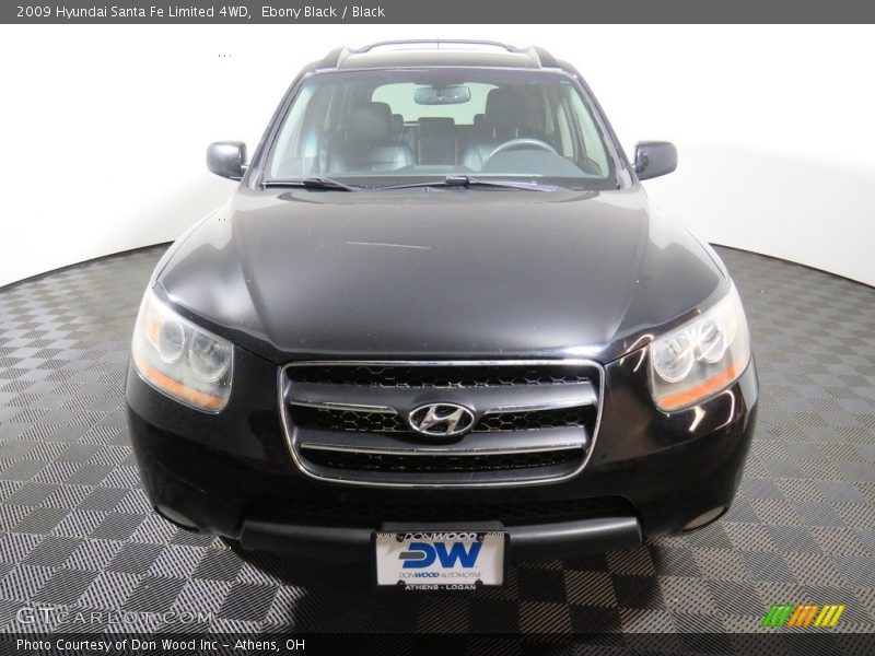 Ebony Black / Black 2009 Hyundai Santa Fe Limited 4WD
