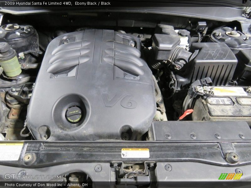 Ebony Black / Black 2009 Hyundai Santa Fe Limited 4WD
