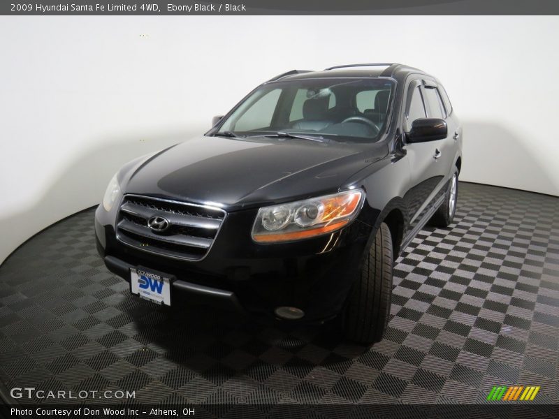 Ebony Black / Black 2009 Hyundai Santa Fe Limited 4WD