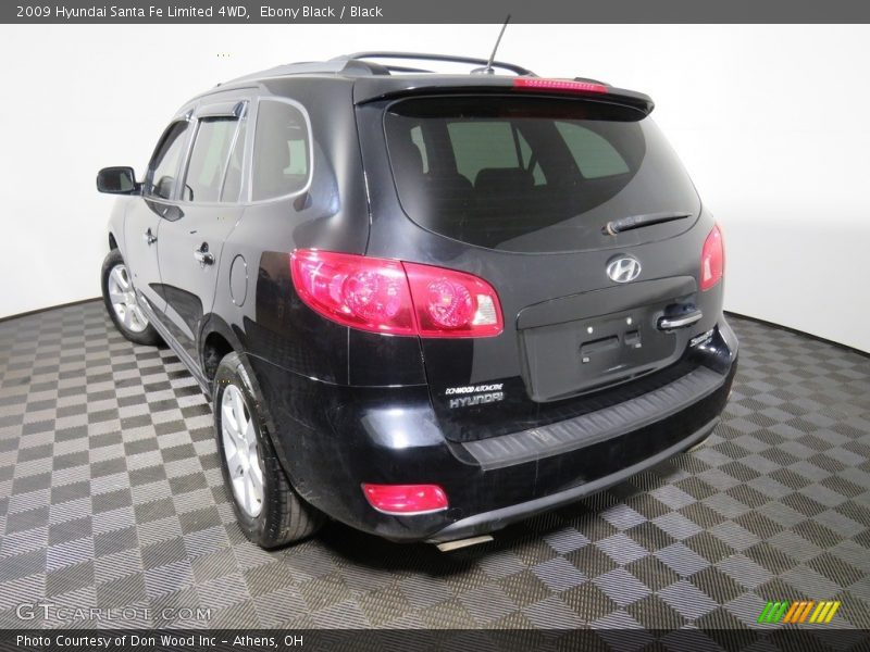 Ebony Black / Black 2009 Hyundai Santa Fe Limited 4WD