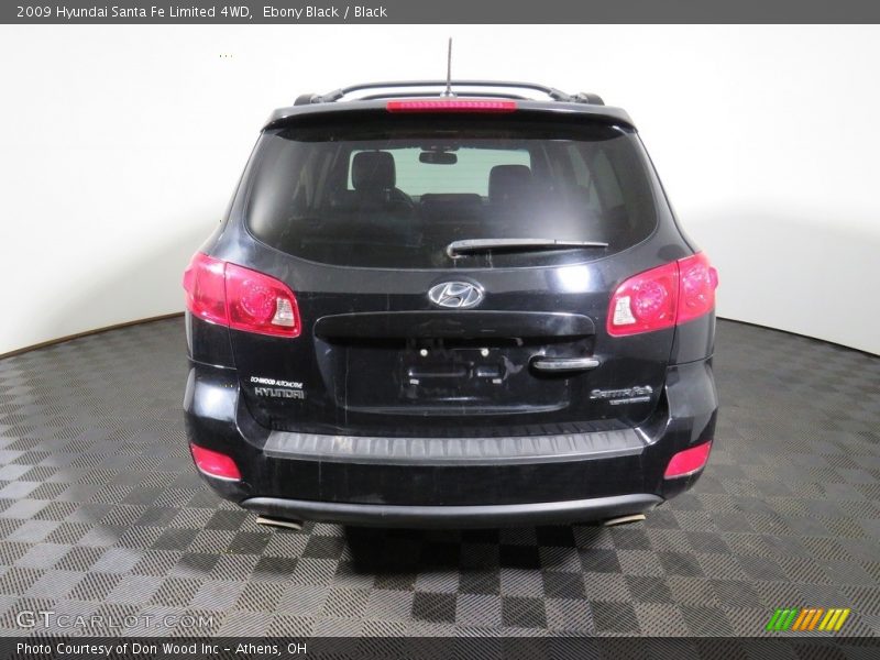 Ebony Black / Black 2009 Hyundai Santa Fe Limited 4WD