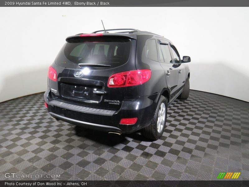 Ebony Black / Black 2009 Hyundai Santa Fe Limited 4WD