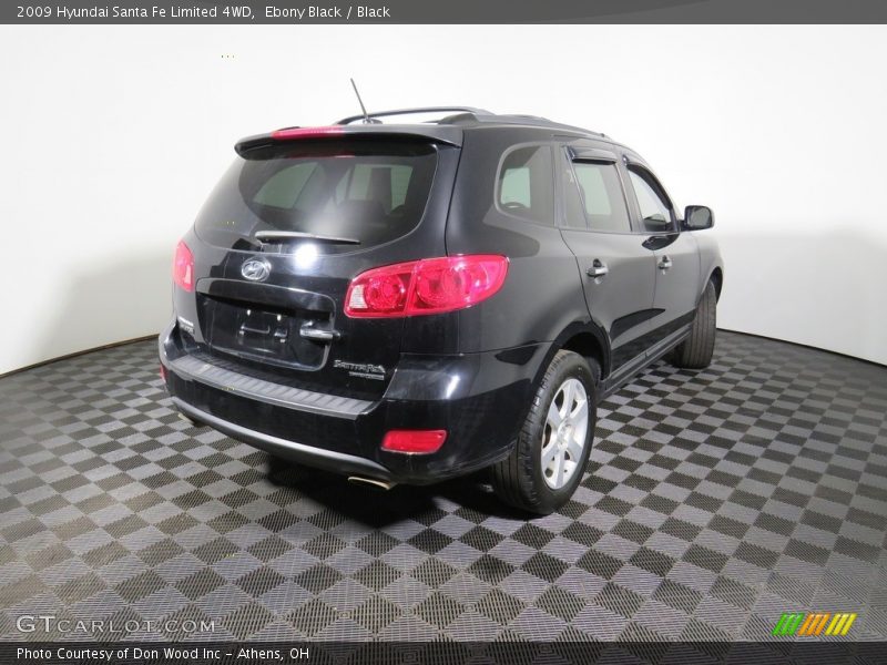 Ebony Black / Black 2009 Hyundai Santa Fe Limited 4WD
