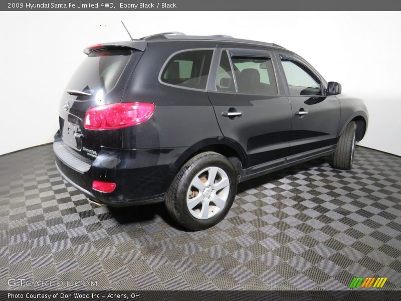 Ebony Black / Black 2009 Hyundai Santa Fe Limited 4WD