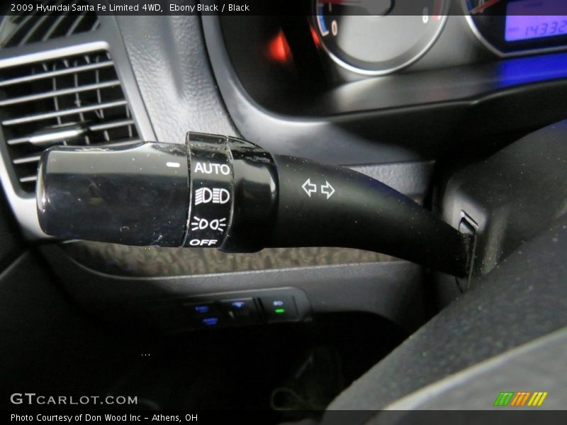 Ebony Black / Black 2009 Hyundai Santa Fe Limited 4WD