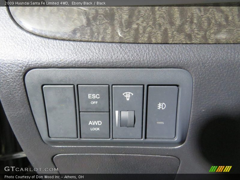 Ebony Black / Black 2009 Hyundai Santa Fe Limited 4WD