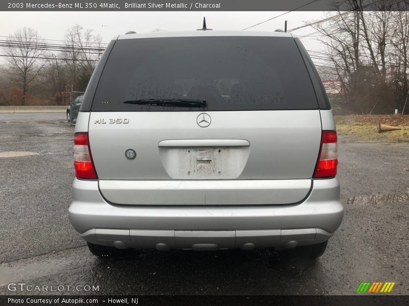 Brilliant Silver Metallic / Charcoal 2003 Mercedes-Benz ML 350 4Matic
