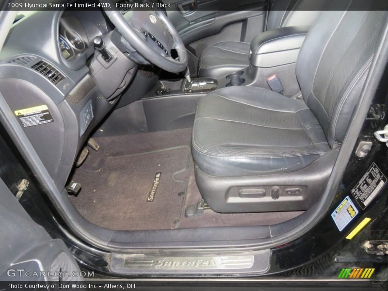 Ebony Black / Black 2009 Hyundai Santa Fe Limited 4WD