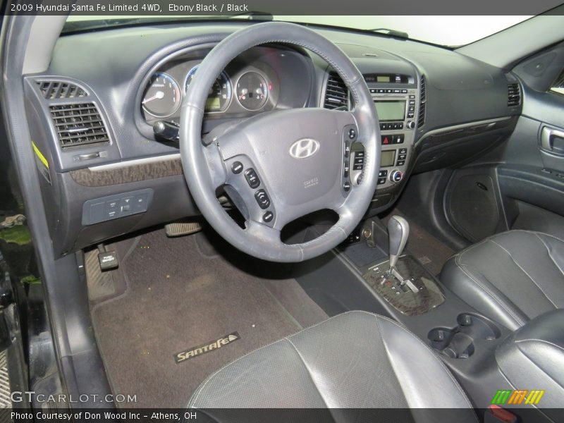 Ebony Black / Black 2009 Hyundai Santa Fe Limited 4WD