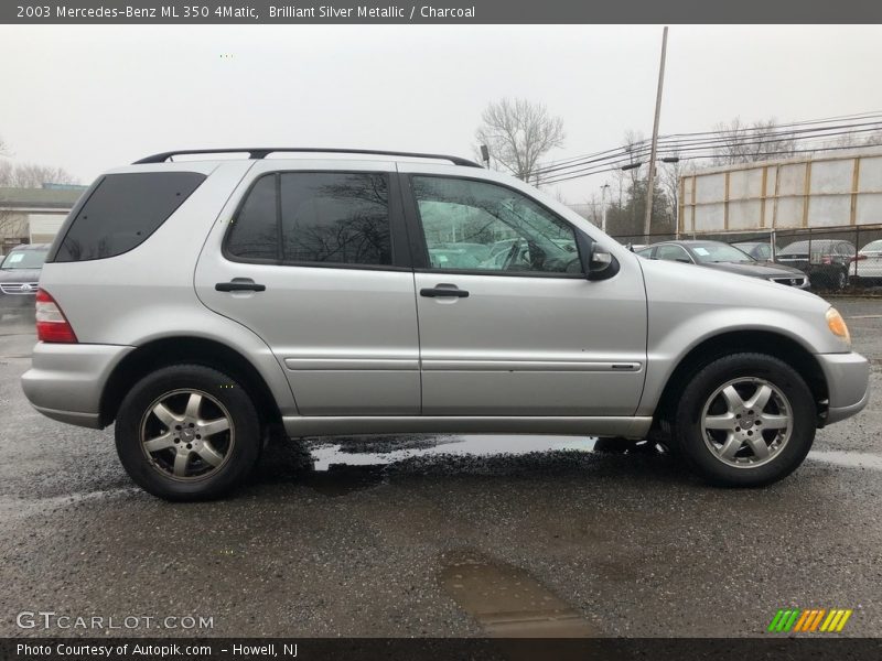 Brilliant Silver Metallic / Charcoal 2003 Mercedes-Benz ML 350 4Matic