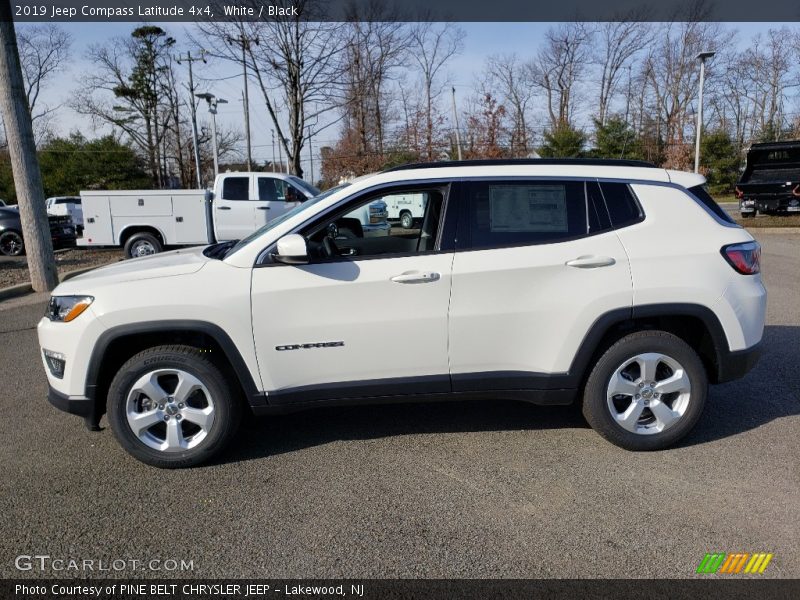 White / Black 2019 Jeep Compass Latitude 4x4