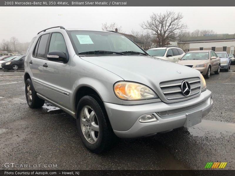 Brilliant Silver Metallic / Charcoal 2003 Mercedes-Benz ML 350 4Matic