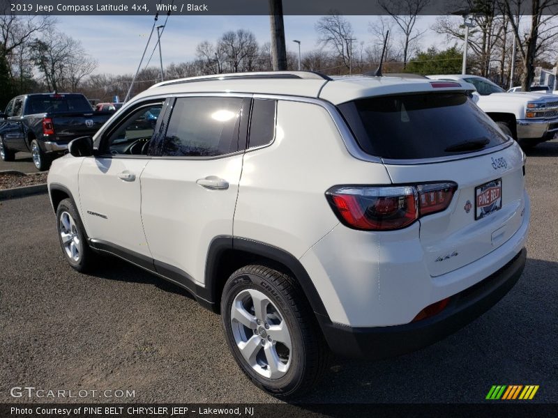 White / Black 2019 Jeep Compass Latitude 4x4