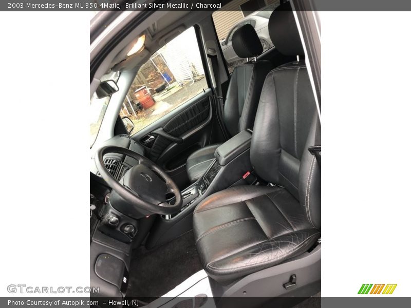 Brilliant Silver Metallic / Charcoal 2003 Mercedes-Benz ML 350 4Matic