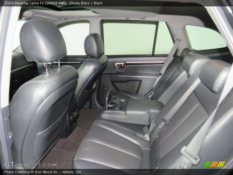 Ebony Black / Black 2009 Hyundai Santa Fe Limited 4WD