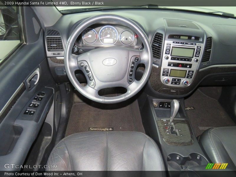 Ebony Black / Black 2009 Hyundai Santa Fe Limited 4WD