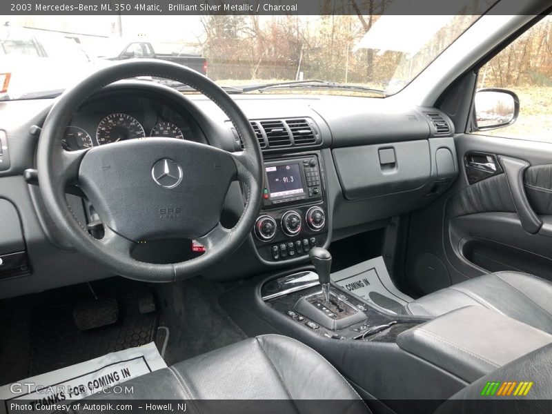 Brilliant Silver Metallic / Charcoal 2003 Mercedes-Benz ML 350 4Matic