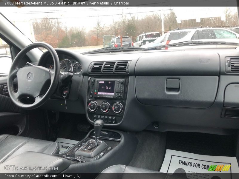 Brilliant Silver Metallic / Charcoal 2003 Mercedes-Benz ML 350 4Matic