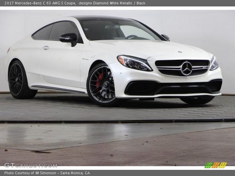 designo Diamond White Metallic / Black 2017 Mercedes-Benz C 63 AMG S Coupe