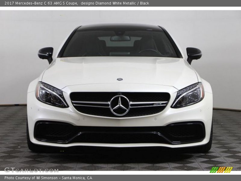 designo Diamond White Metallic / Black 2017 Mercedes-Benz C 63 AMG S Coupe