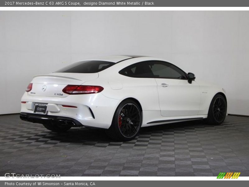 designo Diamond White Metallic / Black 2017 Mercedes-Benz C 63 AMG S Coupe