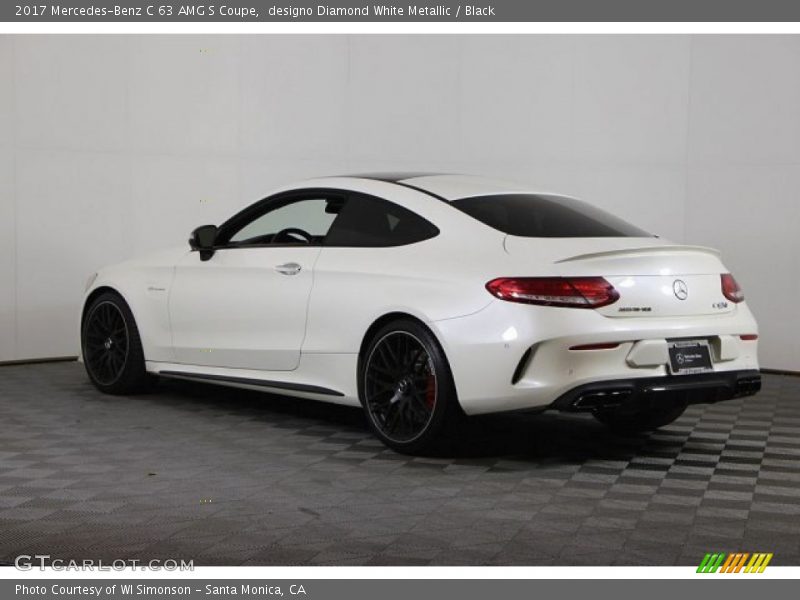 designo Diamond White Metallic / Black 2017 Mercedes-Benz C 63 AMG S Coupe