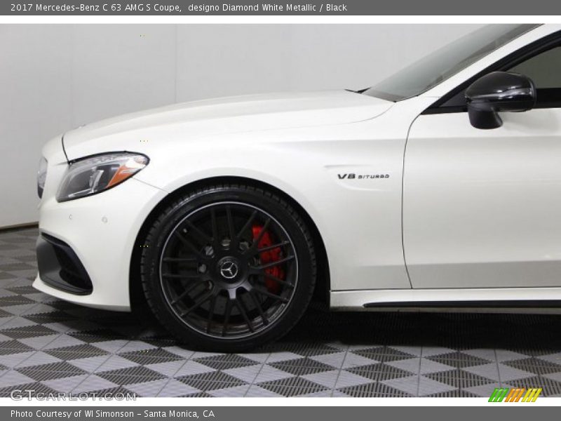 designo Diamond White Metallic / Black 2017 Mercedes-Benz C 63 AMG S Coupe