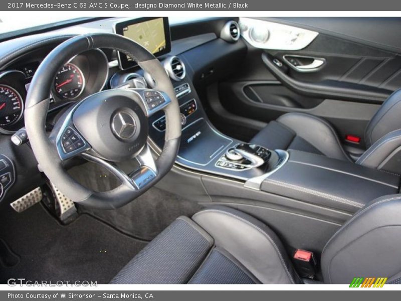 designo Diamond White Metallic / Black 2017 Mercedes-Benz C 63 AMG S Coupe