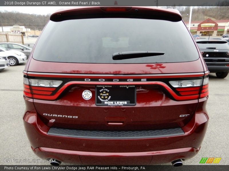Octane Red Pearl / Black 2018 Dodge Durango GT AWD