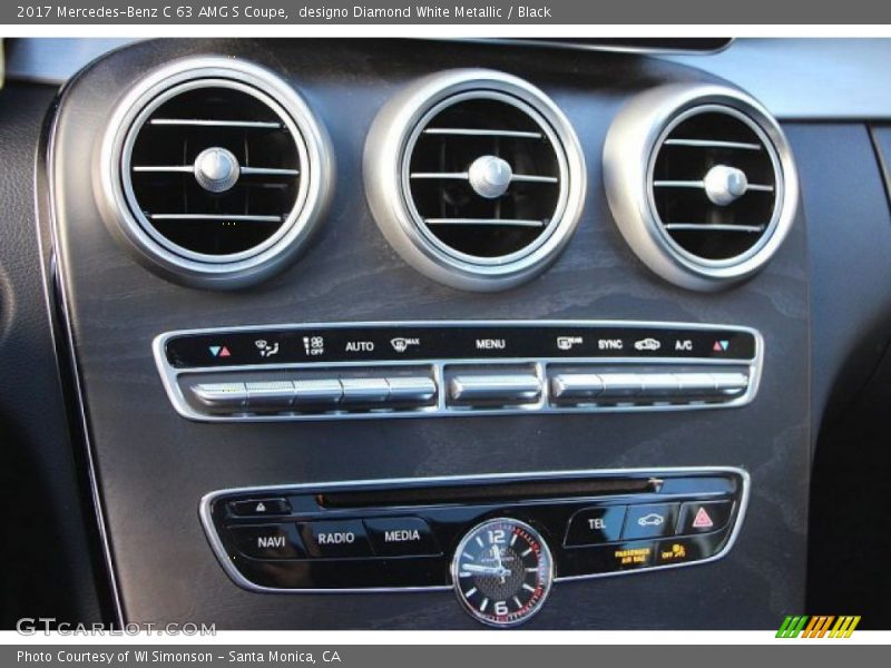 designo Diamond White Metallic / Black 2017 Mercedes-Benz C 63 AMG S Coupe