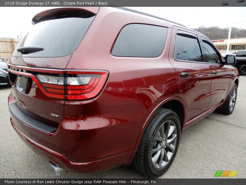 Octane Red Pearl / Black 2018 Dodge Durango GT AWD