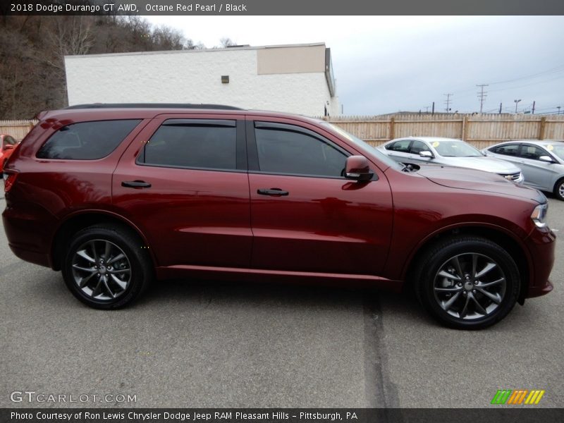 Octane Red Pearl / Black 2018 Dodge Durango GT AWD