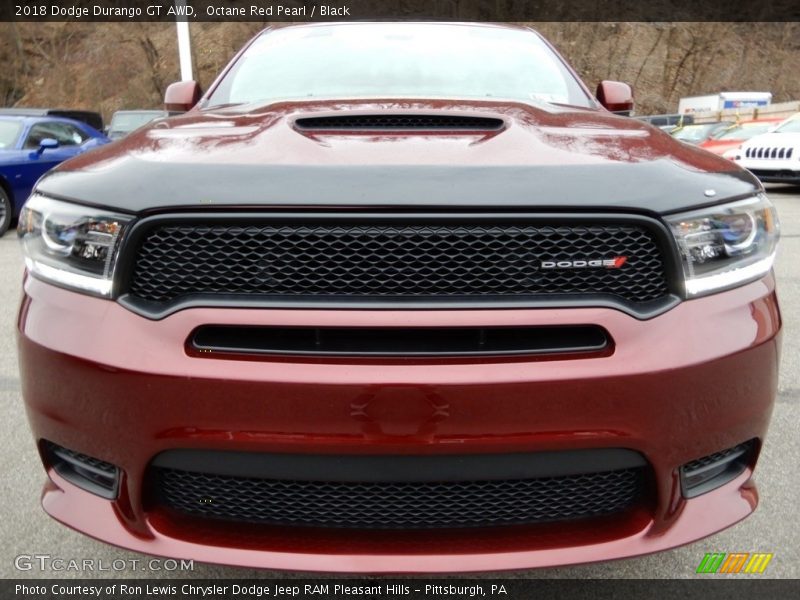 Octane Red Pearl / Black 2018 Dodge Durango GT AWD