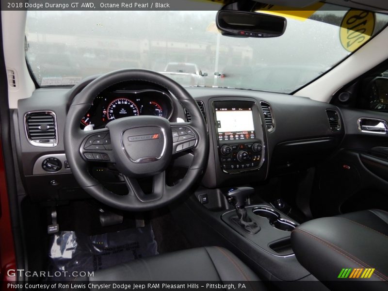 Octane Red Pearl / Black 2018 Dodge Durango GT AWD