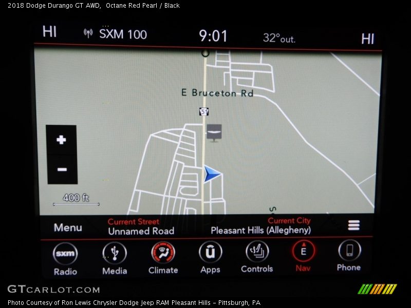 Octane Red Pearl / Black 2018 Dodge Durango GT AWD