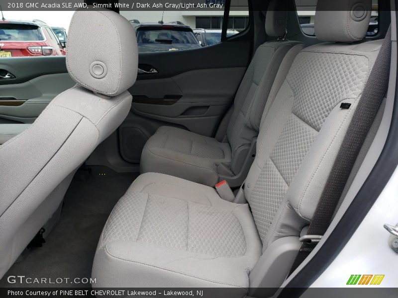 Simmit White / Dark Ash Gray/Light Ash Gray 2018 GMC Acadia SLE AWD