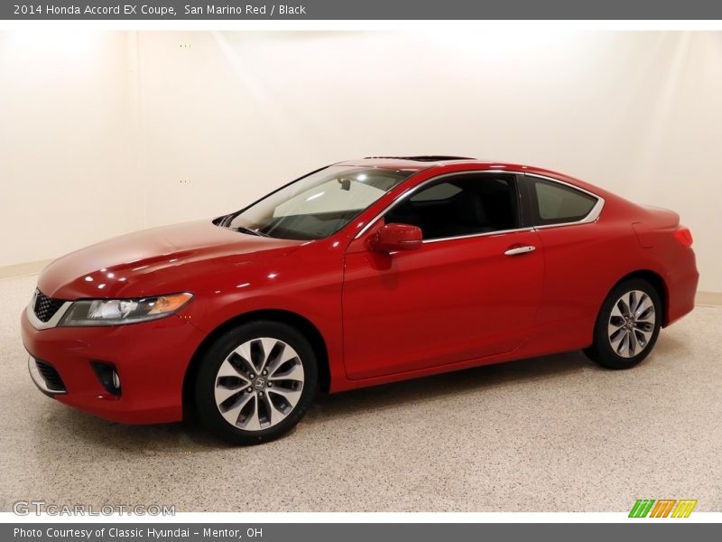 San Marino Red / Black 2014 Honda Accord EX Coupe