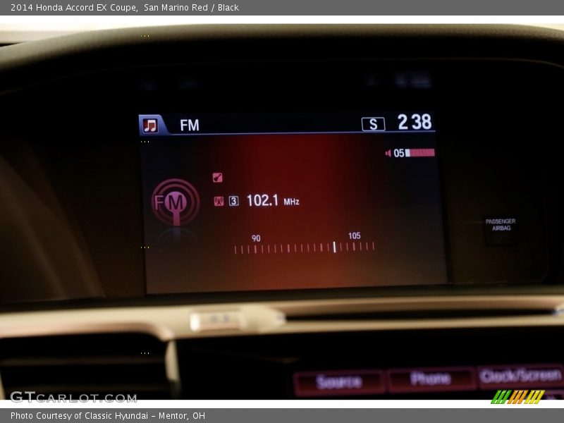 San Marino Red / Black 2014 Honda Accord EX Coupe