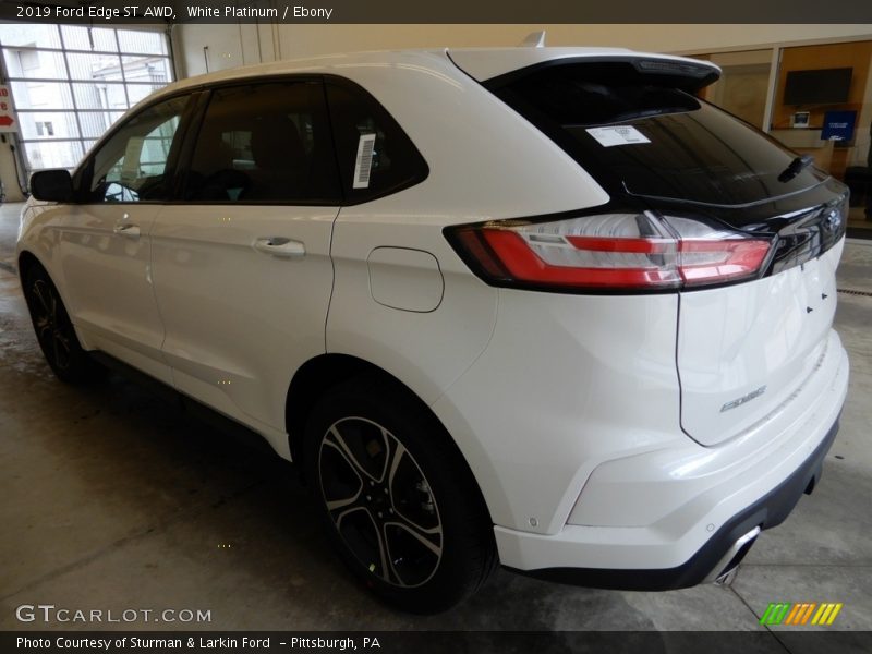 White Platinum / Ebony 2019 Ford Edge ST AWD