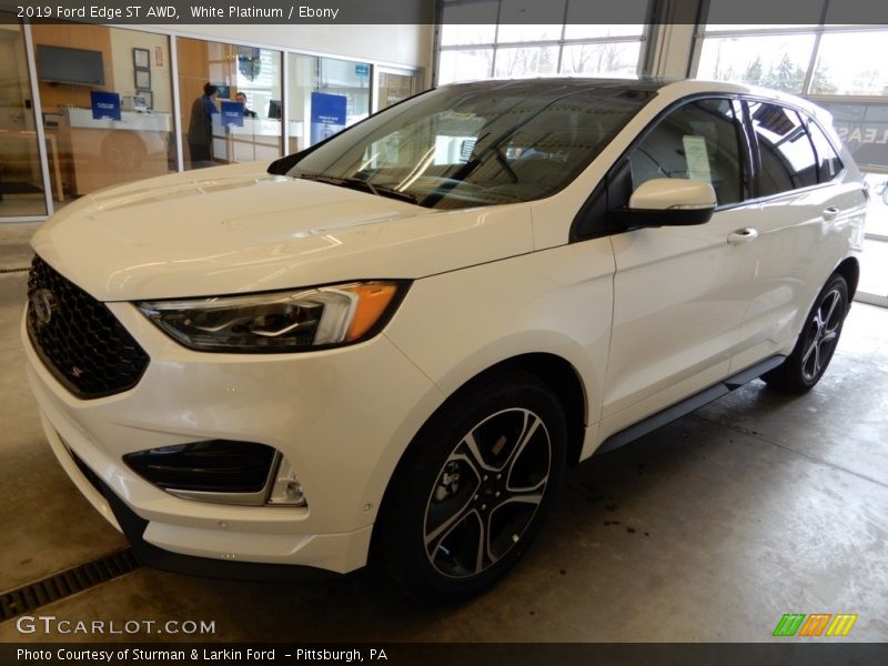 White Platinum / Ebony 2019 Ford Edge ST AWD