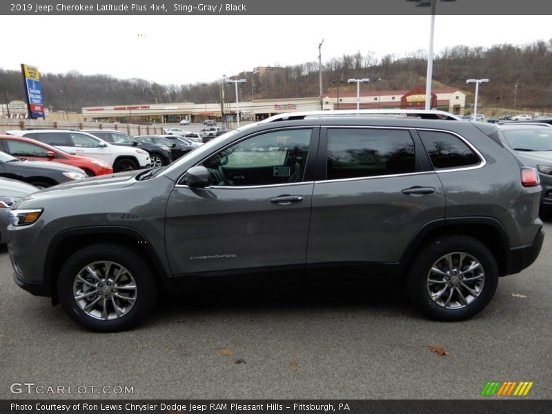 Sting-Gray / Black 2019 Jeep Cherokee Latitude Plus 4x4