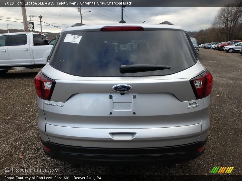 Ingot Silver / Chromite Gray/Charcoal Black 2019 Ford Escape SEL 4WD
