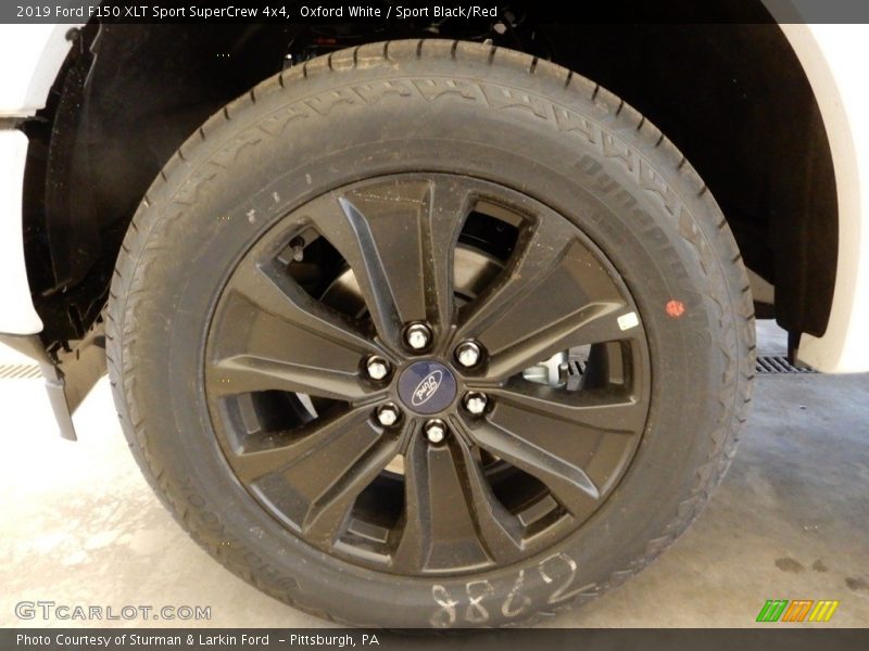Oxford White / Sport Black/Red 2019 Ford F150 XLT Sport SuperCrew 4x4