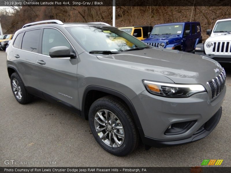Sting-Gray / Black 2019 Jeep Cherokee Latitude Plus 4x4