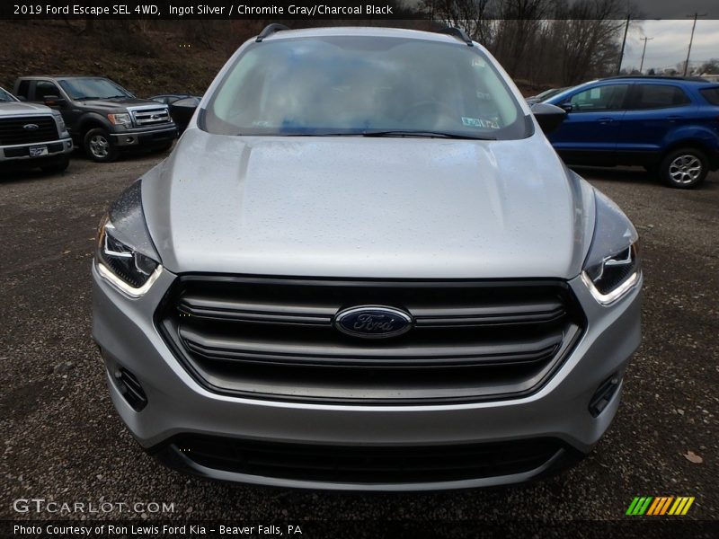 Ingot Silver / Chromite Gray/Charcoal Black 2019 Ford Escape SEL 4WD