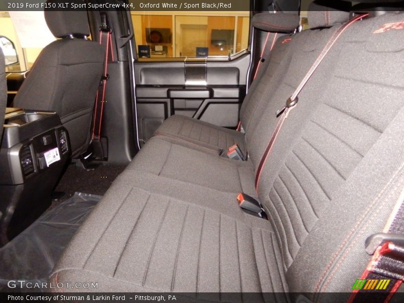 Oxford White / Sport Black/Red 2019 Ford F150 XLT Sport SuperCrew 4x4